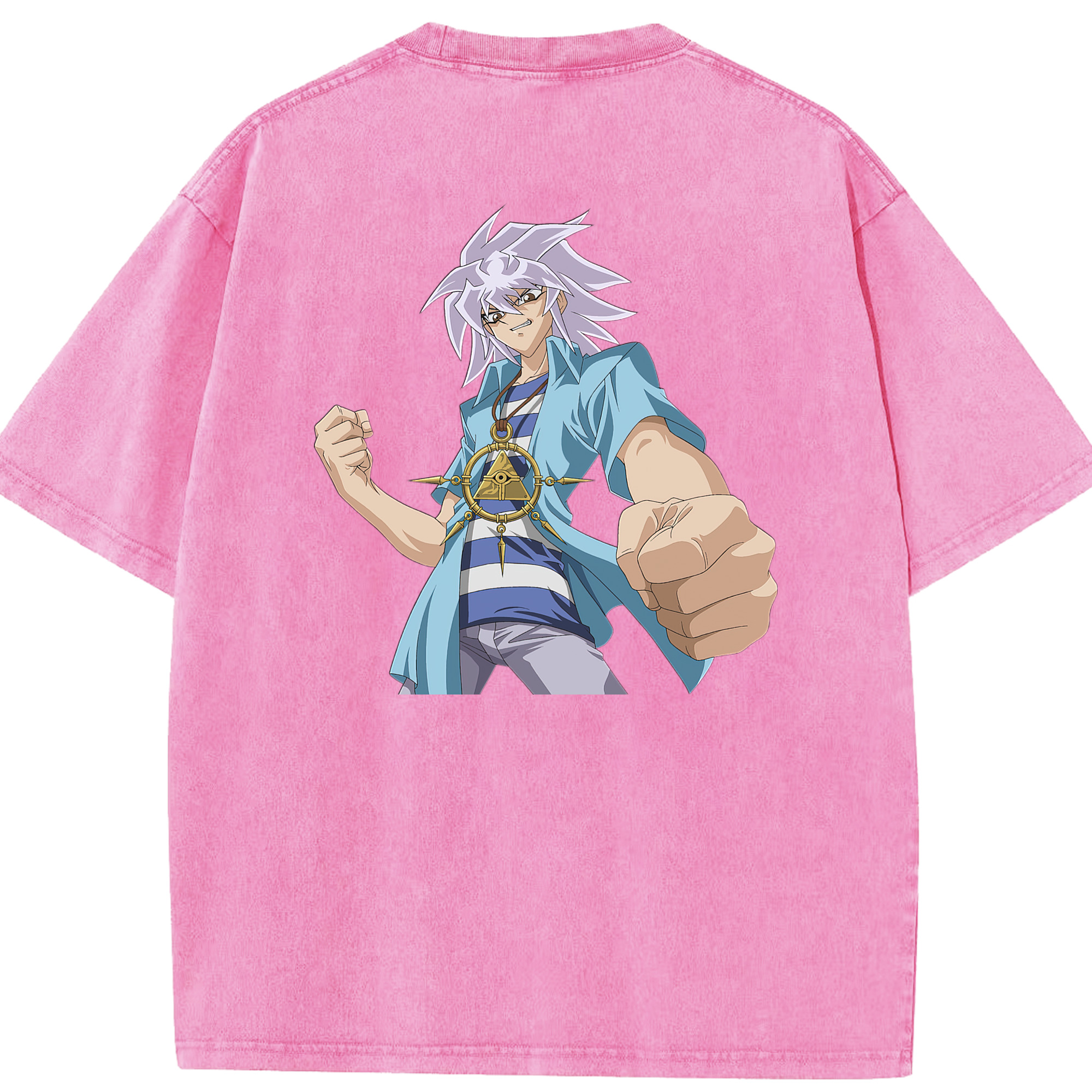 （画像用） 遊☆戯☆王 Yu-Gi-Oh! 綿100% ヴィンテージ風 半袖Tシャツ（背面プリント）